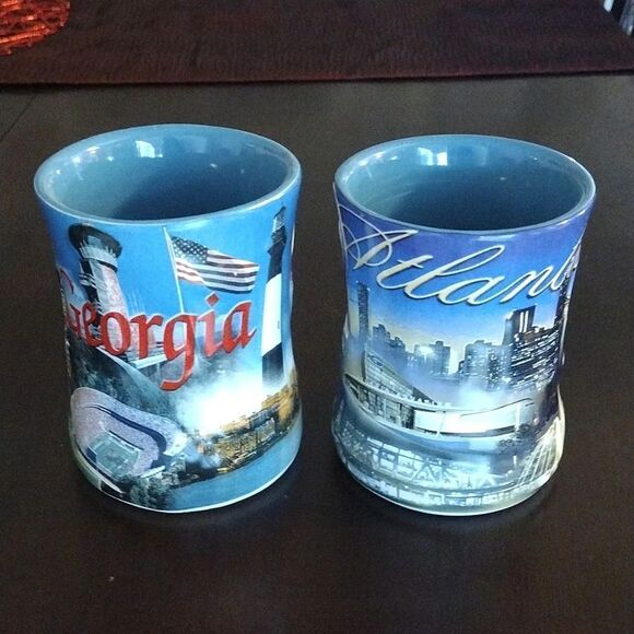 APS Set of 2 Atlanta and Georgia Collector Souvenir Ceramic Mugs - Picture 10 of 16